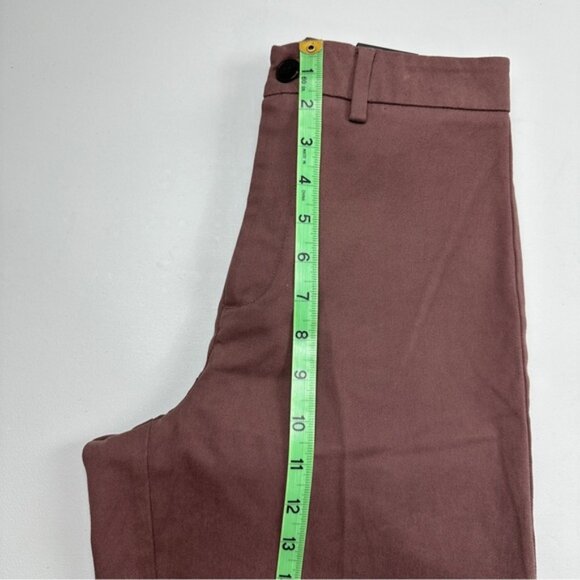NWT Frank And Oak Josephine Cropped Pant, Brown, Wide Leg - Picture 7 of 11